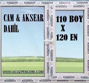 110 x 120 Hazır PVC Pencere