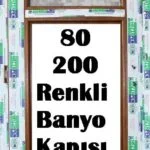 Renkli Hazır PVC Banyo ve WC Kapısı